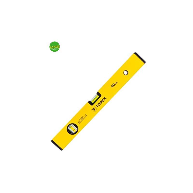Livella in alluminio Topex 2 bolle 80 cm