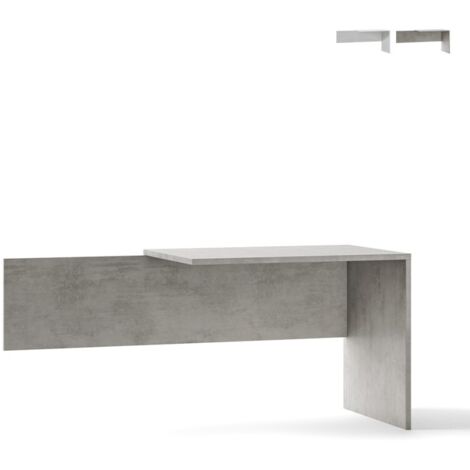 Allunga piano destro laterale scrivania ufficio moderno Simply DX - Grigio