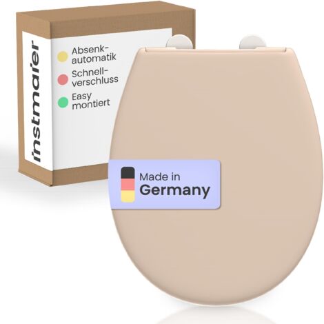 Alma Duroplast WC-Sitz BAHAMABEIGE, mit Absenkautomatik und Schnellverschluss