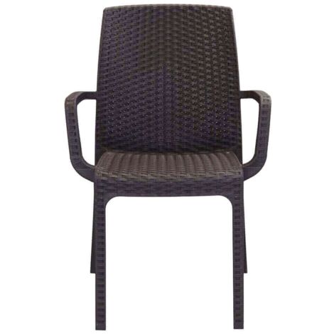 ALMA - poltrona da giardino impilabile in wicker stampato