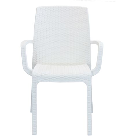 ALMA - poltrona da giardino impilabile in wicker stampato