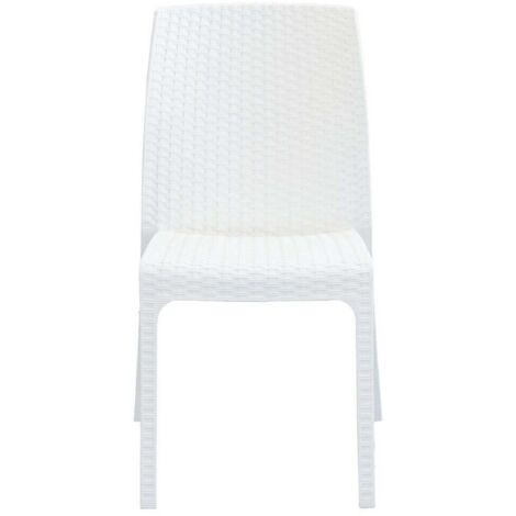 ALMA - sedia da giardino impilabile in wicker stampato
