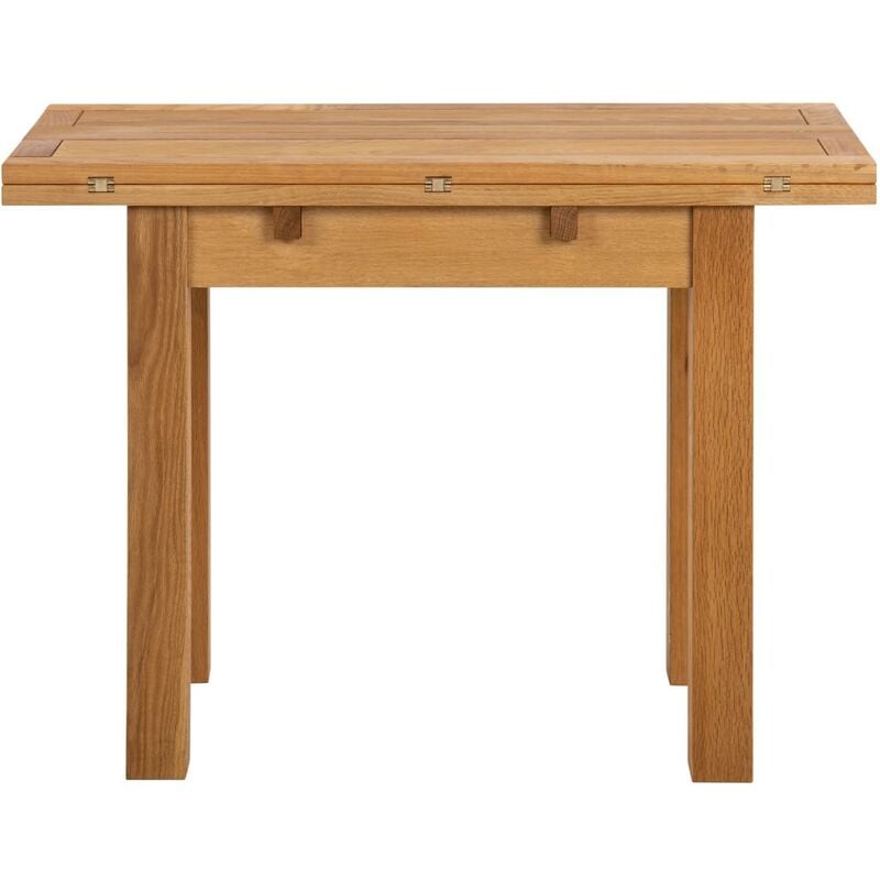 Alma Table de salle à manger pliable, huilée, plaquée chêne.