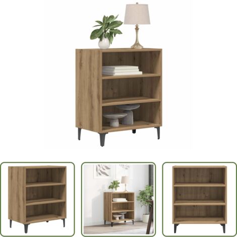 Almacenamiento -  Aparador de madera de ingeniería roble artisan 57x35x70 cm