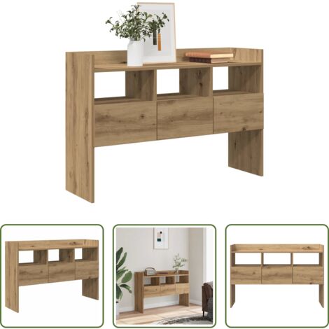 Almacenamiento -  Aparador madera contrachapada roble artisian 105x30x70 cm