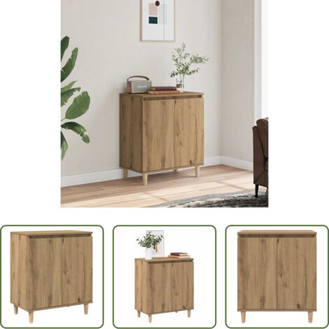 Almacenamiento -  Aparador madera contrachapada roble artisian 60x35x70 cm