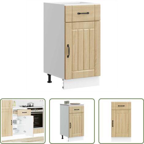 Almacenamiento bajo cocina -  Mueble bajo de cocina Lucca roble sonoma