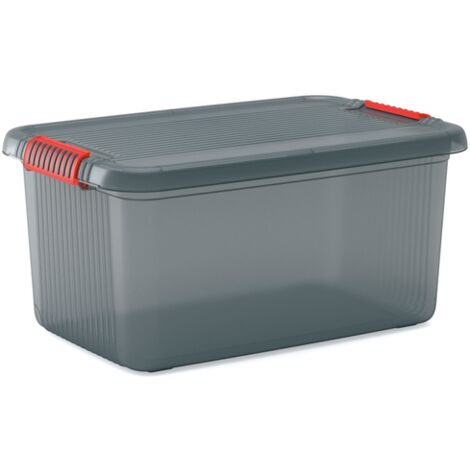 almacenamiento caja de Kis K Latch El Gray - naranja 4- 3L