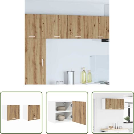 Almacenamiento cocina -  Mueble colgante 2 pcs Roble Artesano y 40 x 31 x 40 cm