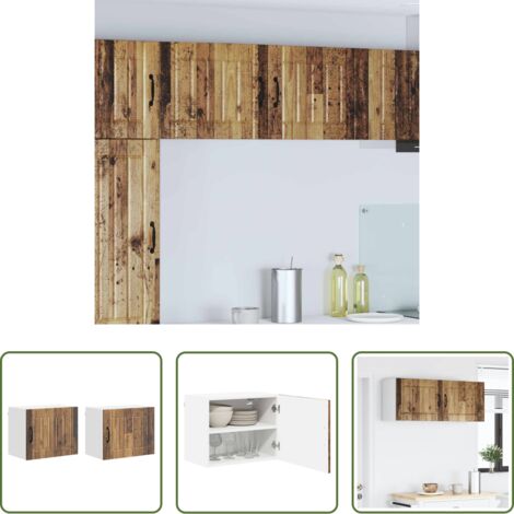 Almacenamiento cocina -  Mueble de Cocina 2 pcs Madera vieja 50 x 31 x 40 cm