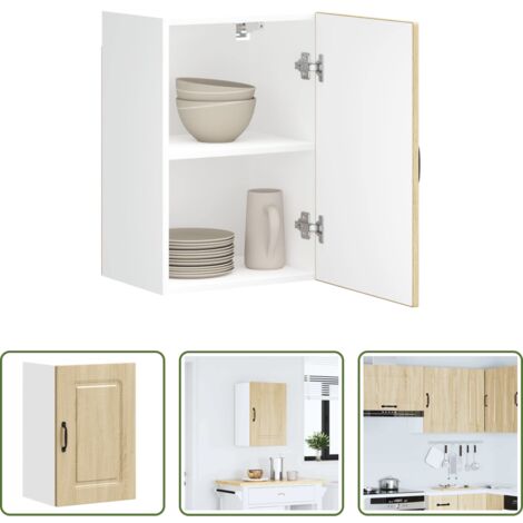 Almacenamiento cocina -  Mueble de pared cocina Kalmar madera contrachapada roble sonoma