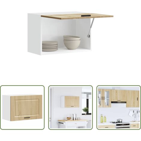 Almacenamiento cocina -  Mueble de pared cocina madera contrachapada Porto roble sonoma
