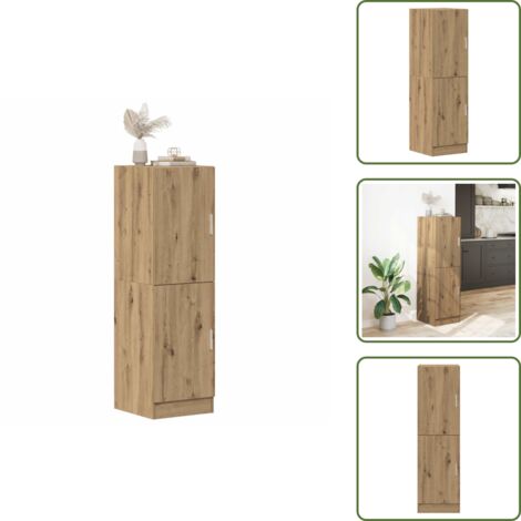 Almacenamiento cocina - vidaXL Mueble cocina madera ingeniería roble artisan 38x41,5x131,5 cm - Estantes cocina