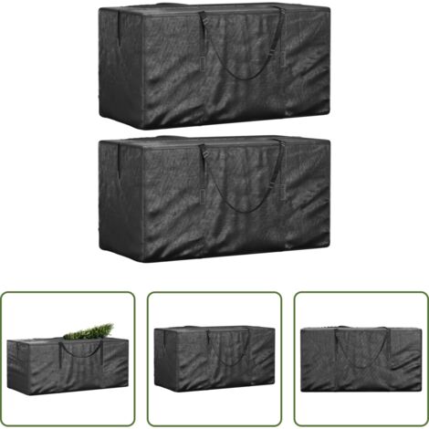 Almacenamiento de árboles -  Bolsas para guardar árbol de Navidad 2 uds polietileno negro