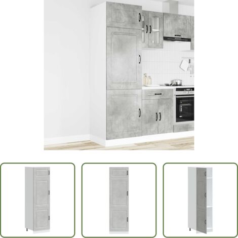 Almacenamiento de cocina -  Armario de cocina Kalmar madera de ingeniería gris hormigón