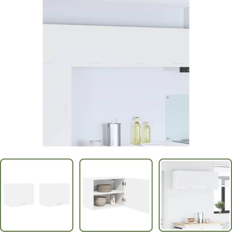 Almacenamiento de cocina -  Mueble colgante 2 pcs 50 x 31 x 40 cm Madera de ingeniería
