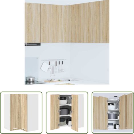 Almacenamiento de cocina -  Mueble colgante Roble Sonoma y 57 x 57 x 80 cm