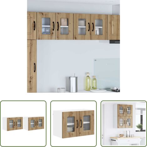 Almacenamiento de cocina -  Mueble de Cocina Kalmar 2 pcs Roble artesanal 60 x 31 x 40 cm