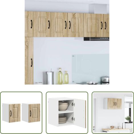 Almacenamiento de cocina -  Mueble de Cocina Kalmar 2 pcs Roble Sonoma 30 x 31 x 40 cm