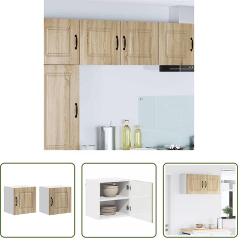 Almacenamiento de cocina -  Mueble de Cocina Kalmar 2 pcs Roble Sonoma 40 x 31 x 40 cm