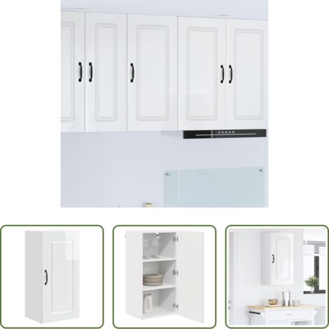 Almacenamiento de cocina -  Mueble de Cocina Kalmar brillante 40 x 31 x 80 cm