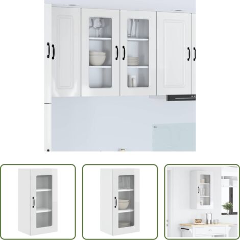 Almacenamiento de cocina -  Mueble de Cocina Kalmar brillante 40 x 31 x 80 cm