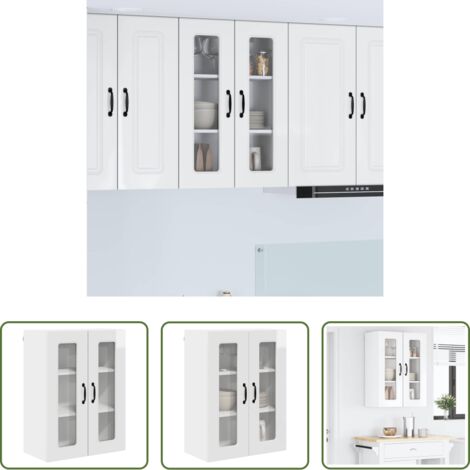 Almacenamiento de cocina -  Mueble de Cocina Kalmar brillante 60 x 31 x 80 cm