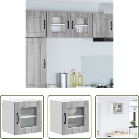 Almacenamiento de cocina -  Mueble de Cocina Kalmar Gris Sonoma 40 x 31 x 40 cm
