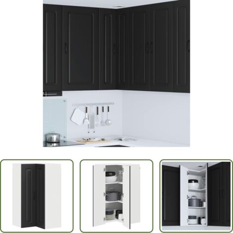 Almacenamiento de cocina -  Mueble de Cocina Kalmar Negro 57 x 57 x 100 cm