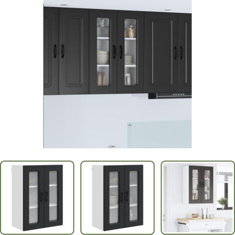 Almacenamiento de cocina -  Mueble de Cocina Kalmar Negro 60 x 31 x 80 cm