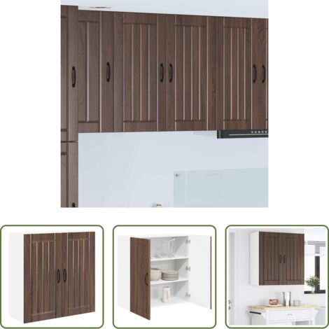 Almacenamiento de cocina -  Mueble de Cocina Roble Marrón 80 x 31 x 80 cm