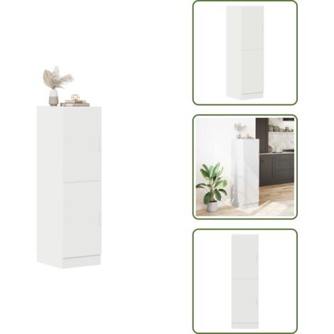 Almacenamiento de cocina - vidaXL Mueble de cocina madera de ingeniería blanco 38x41,5x131,5 cm - Estantes de cocina