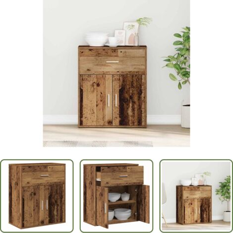 Almacenamiento de comedor -  Aparador Madera vieja 60 x 31 x 70 cm Madera de ingeniería