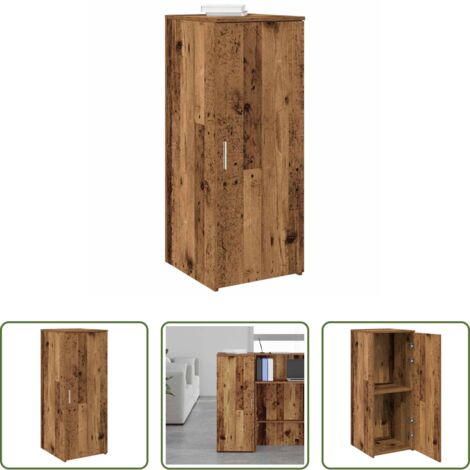Almacenamiento de oficina -  Armario de madera de ingeniería madera vieja 40x45x103,5 cm