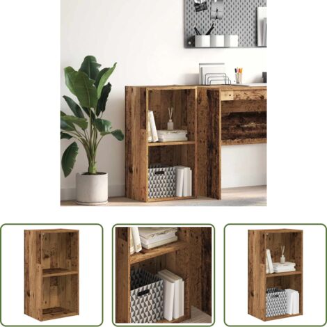 Almacenamiento en casa -  Estantería madera de ingeniería color envejecido 40x30x77 cm