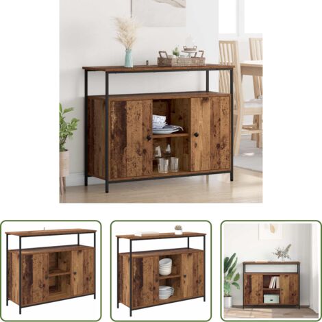 Almacenamiento en cocina -  Vitrina Madera Vieja 100 x 35 x 80 cm Madera contrachapada
