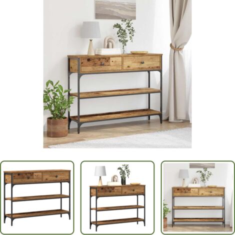 Almacenamiento -  Mesa Consola con cajón Madera vieja 72.5 x 25 x 75 cm