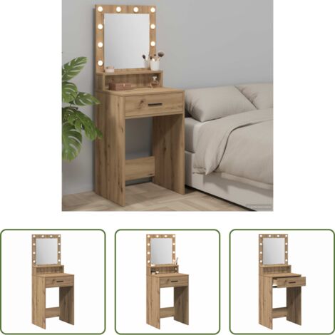 Almacenamiento -  Mesa Tocador con cajón Roble artesanal 50 x 41 x 135 cm