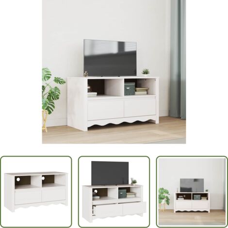 Almacenamiento -  Mueble para TV Drammen 99 x 43 x 55 cm Madera maciza de Pino