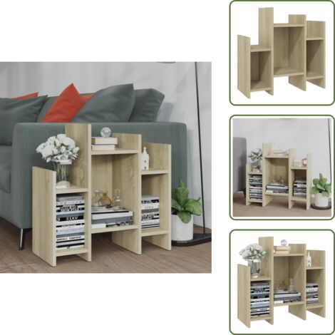 Almacenamiento - vidaXL Armario auxiliar madera contrachapada roble Sonoma 60x26x60 cm - Mesa auxiliar