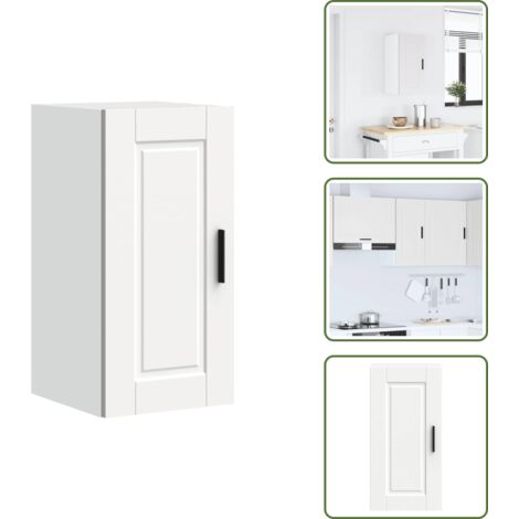Almacenamiento - vidaXL Armario de pared para cocina Porto madera de ingeniería blanca - Madera de ingeniería