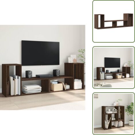 Almacenamiento - vidaXL Muebles de TV 2 uds madera ingeniería roble marrón 75x30x50 cm - Madera de ingeniería