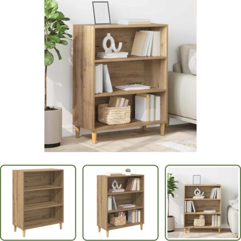 Almacenamiento -  Vitrina Roble artesanal 69,5 x 32,5 x 90 cm