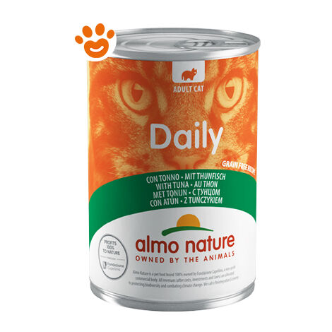 Almo Cat Daily con Tonno  - Almo Cat Daily con Tonno - Lattina Da 400 Gr