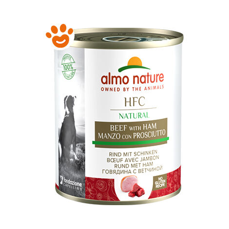 Almo Nature Cane HFC Cuisine in Lattina Manzo e Prosciutto 290gr