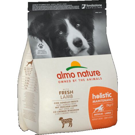 Almo Nature Cane Holistic Medium Agnello & Riso Disponibile nei formati 2 - 12 Kg - size 12 Kg