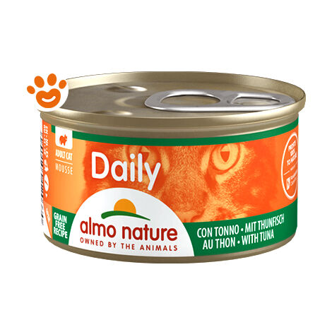 Almo Nature Cat Adult Daily Mousse con Tonno Megapack  - Almo Nature Cat Adult Daily Mousse con Tonno Megapack - Lattina Da 85 Gr
