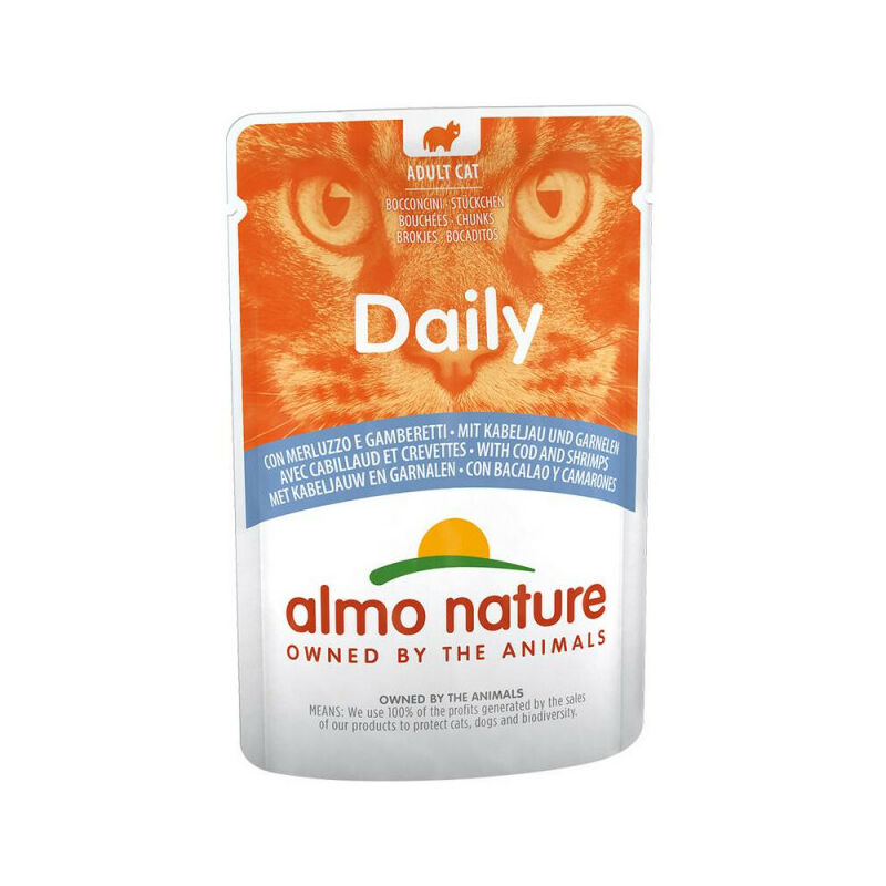 

DAILY BACALO Y CAMARONES 70G - Almo Nature
