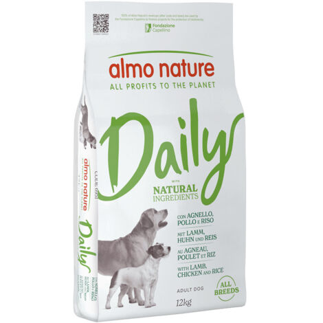 Almo Nature Dog Adult All Breeds Daily Agnello con Pollo e Riso - Almo Nature Dog Adult All Breeds Daily Agnello con Pollo e Riso - Sacco Da 12 Kg