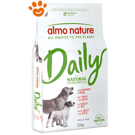 Almo Nature Dog Adult All Breeds Daily Manzo e Riso - Almo Nature Dog Adult All Breeds Daily Manzo e Riso - Sacco Da 12 Kg